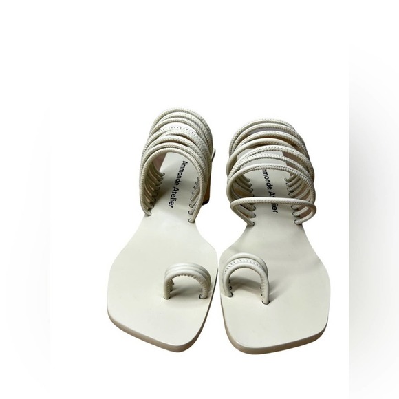 AMMONDE ATLEIR Alessandra block heel in ivory - Picture 9 of 12